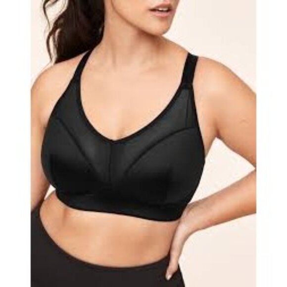 Adore Me Ariza contour sports bra 40DD purple black animal print medium impact - Picture 9 of 10